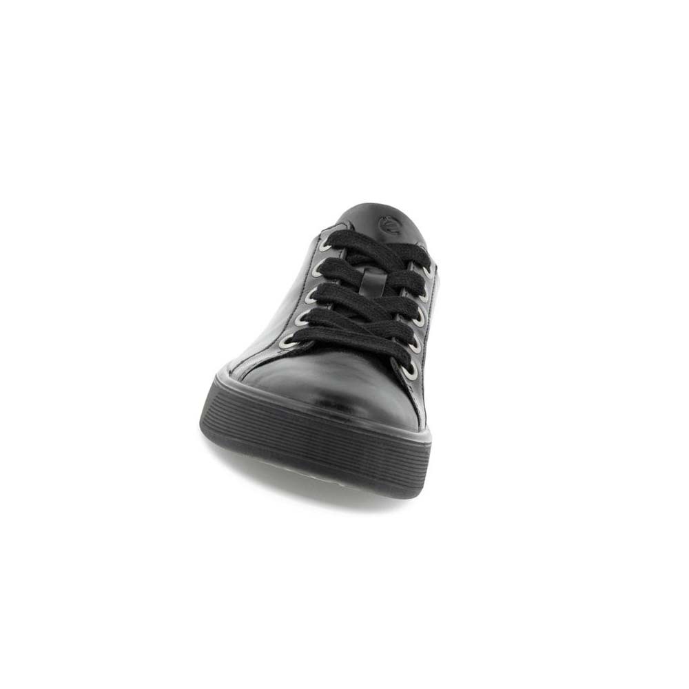 Women's Ecco Street Tray Lx Casual Shoes Black | Canada 89WNB